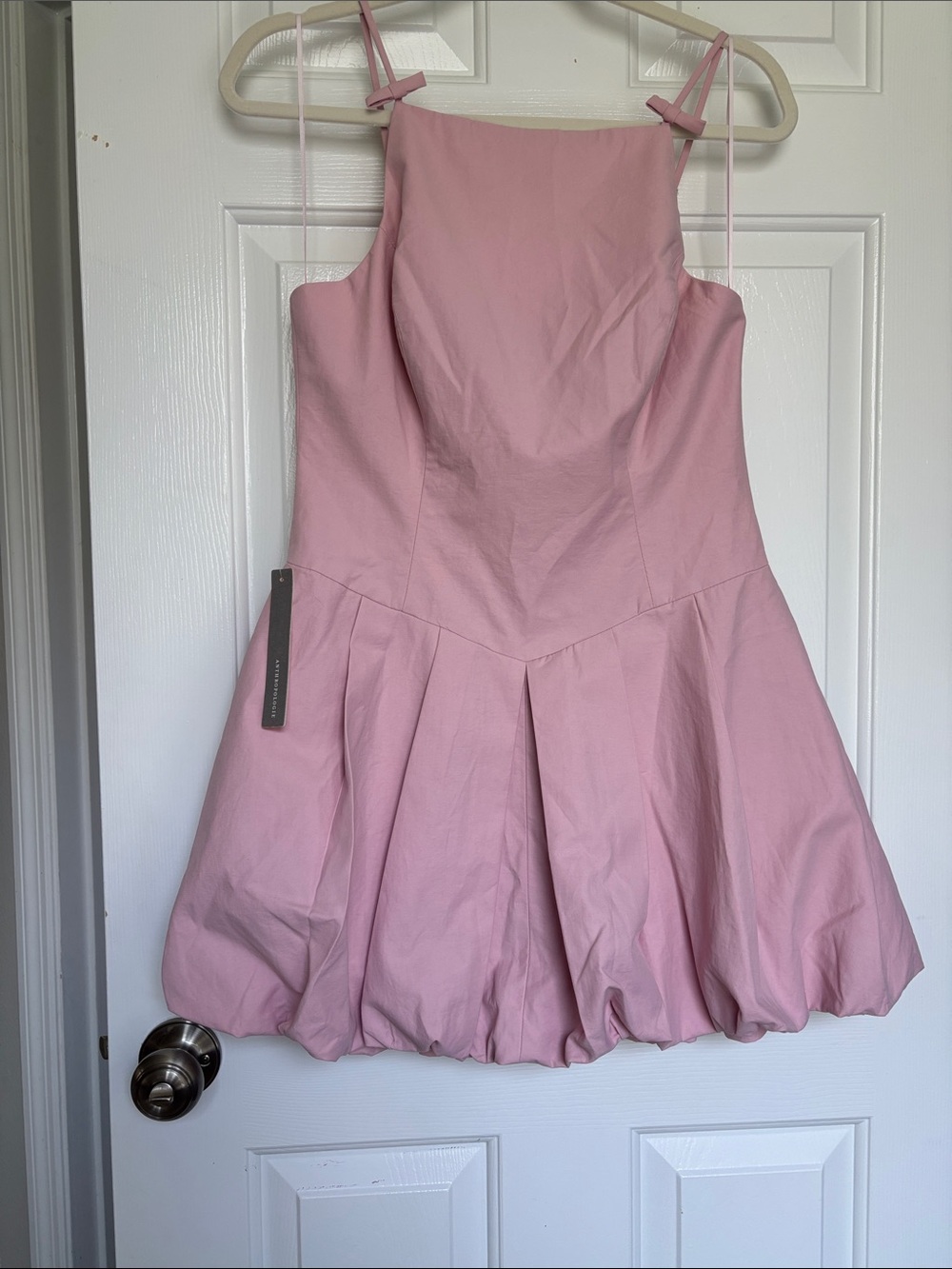 NWT Anthropologie ASTR The Label Tionna Sleeveless Bubble Mini Dress size M PINK - Picture 6 of 12